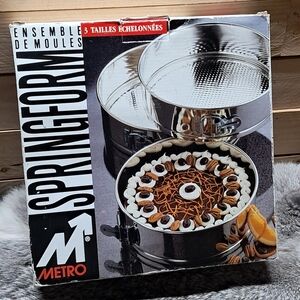 Metro Silver Springform Bakeware Set